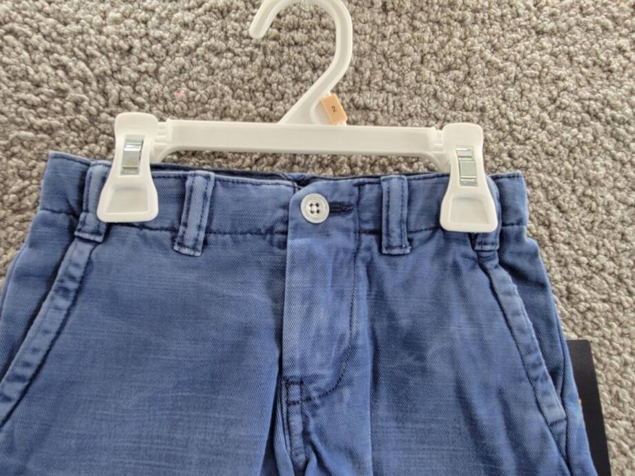 Polo Ralph Lauren Cotton Twill Short Toddler Boy's 2 Old Royal Zip Closure
