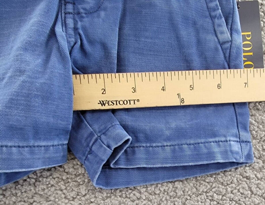 Polo Ralph Lauren Cotton Twill Short Toddler Boy's 2 Old Royal Zip Closure
