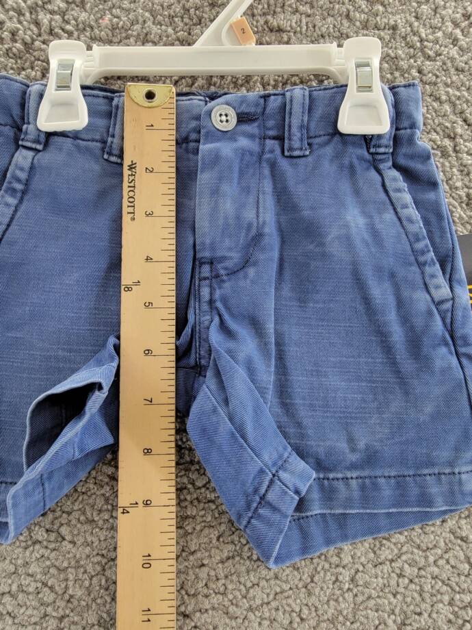 Polo Ralph Lauren Cotton Twill Short Toddler Boy's 2 Old Royal Zip Closure