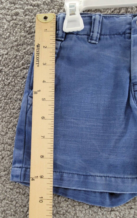 Polo Ralph Lauren Cotton Twill Short Toddler Boy's 2 Old Royal Zip Closure