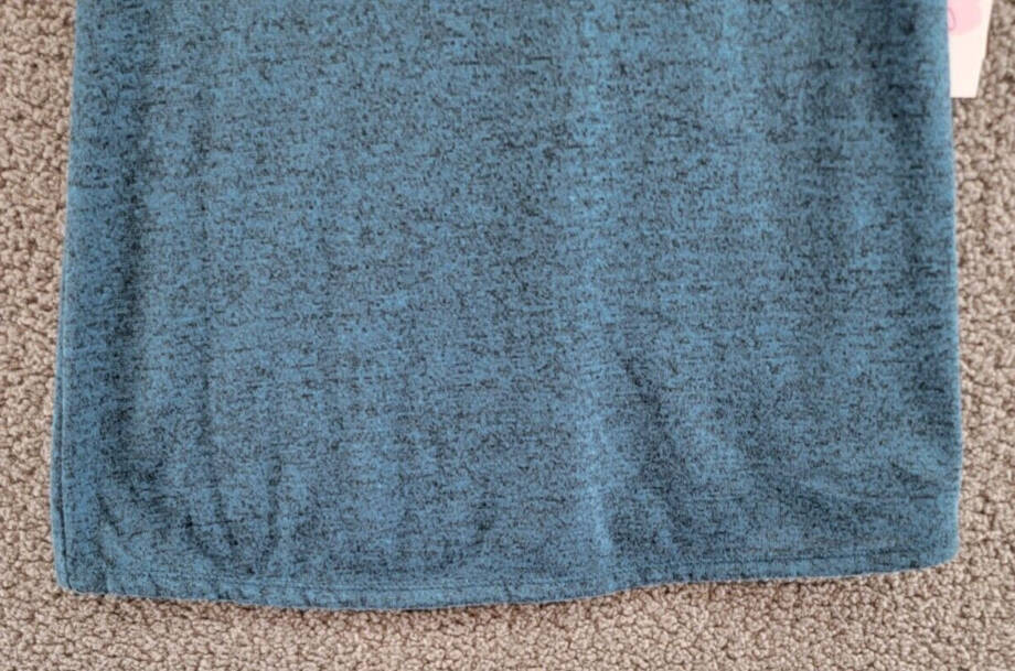 Bonnie Jean Double Bell Sleeves Knit Dress & Matching Scarf Set Girls 12 Blue~