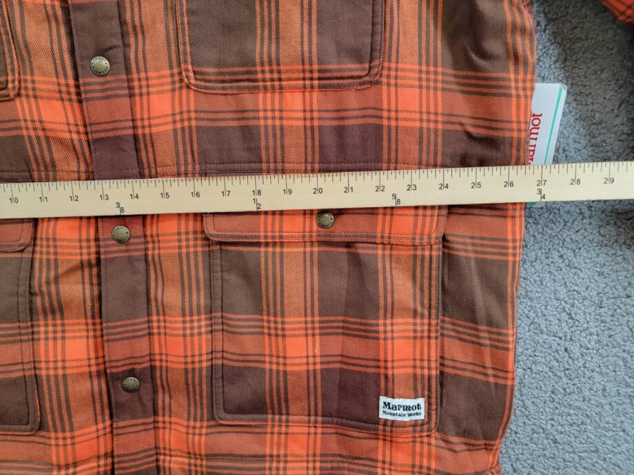 Marmot Ridgefield Plaid Fleece-Lined Flannel Shirt Jacket Men's XL Chocolate