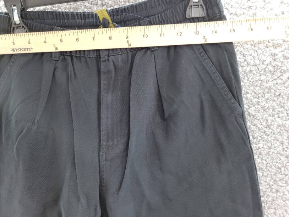 Polo Ralph Lauren Cropped Twill Pants Boys' 16 Black Pockets Button Zip Closure