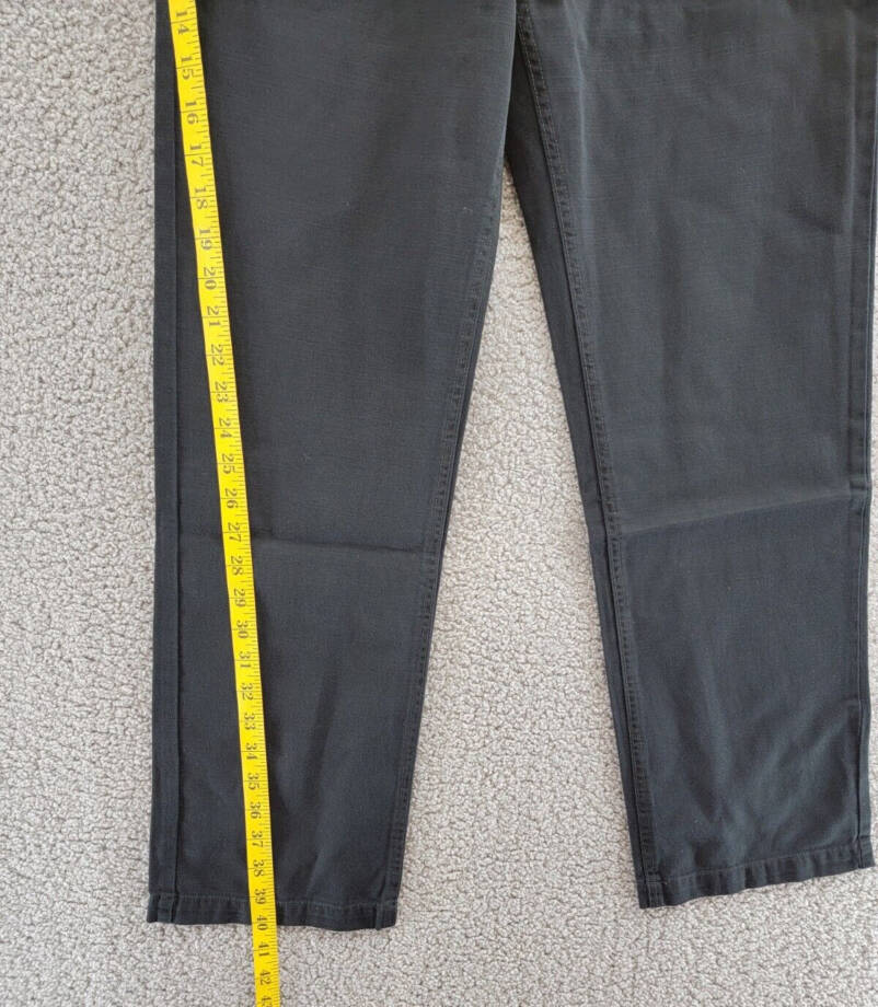 Polo Ralph Lauren Cropped Twill Pants Boys' 16 Black Pockets Button Zip Closure