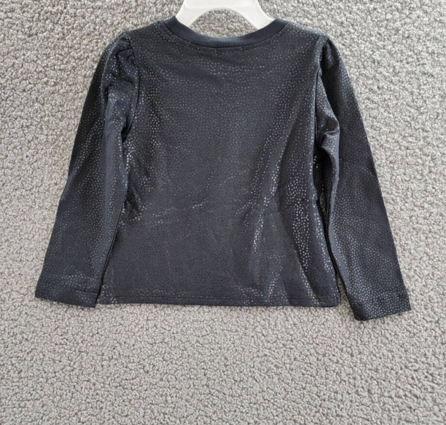Splendid Gunmetal Hearts Top & Pants Baby Girls 18-24 Months Black Crew Neck