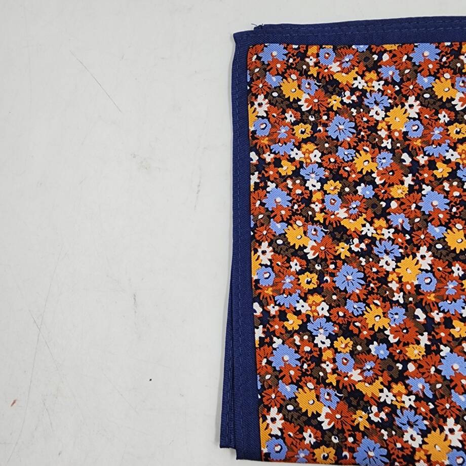 The Men's Store at Bloomingdale's Floral Pocket Square Men's One Size Blue Multi