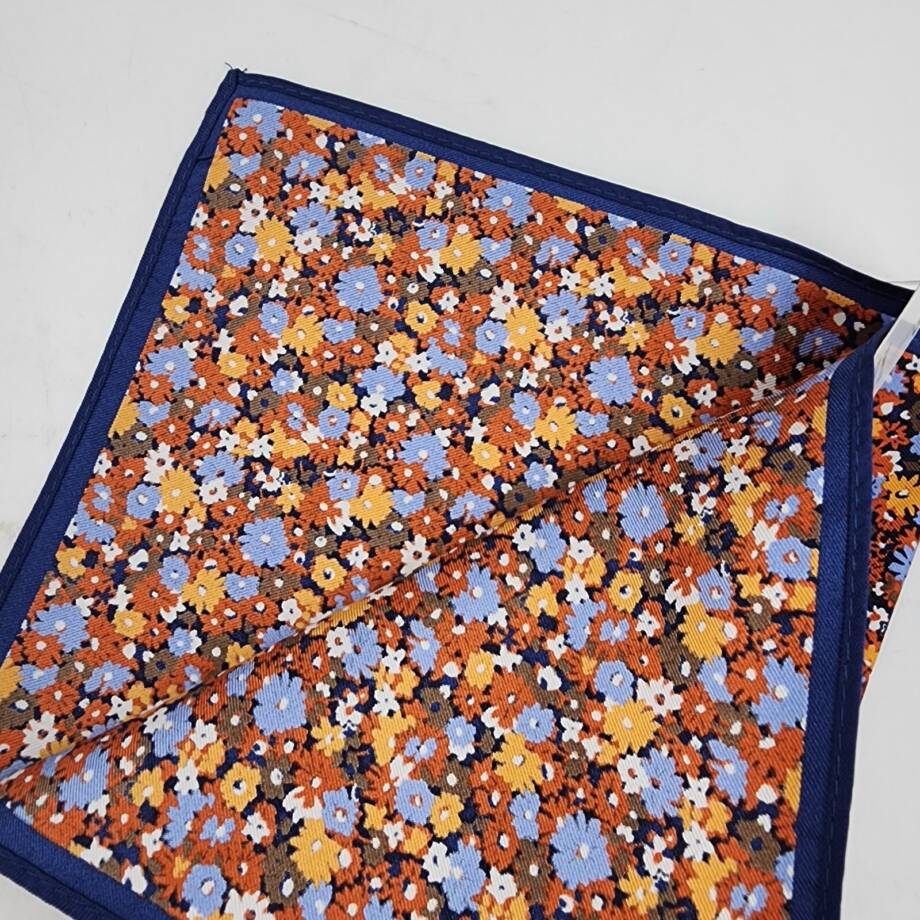 The Men's Store at Bloomingdale's Floral Pocket Square Men's One Size Blue Multi