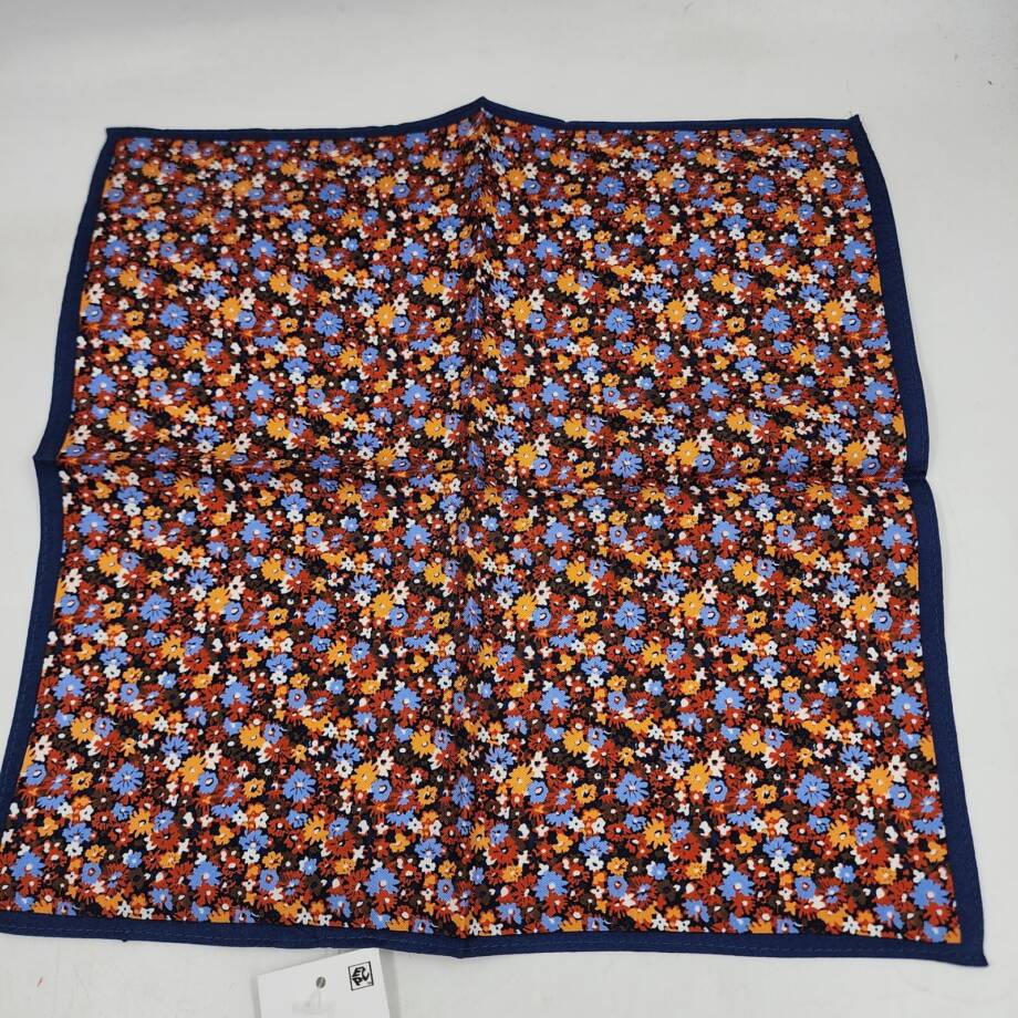 The Men's Store at Bloomingdale's Floral Pocket Square Men's One Size Blue Multi