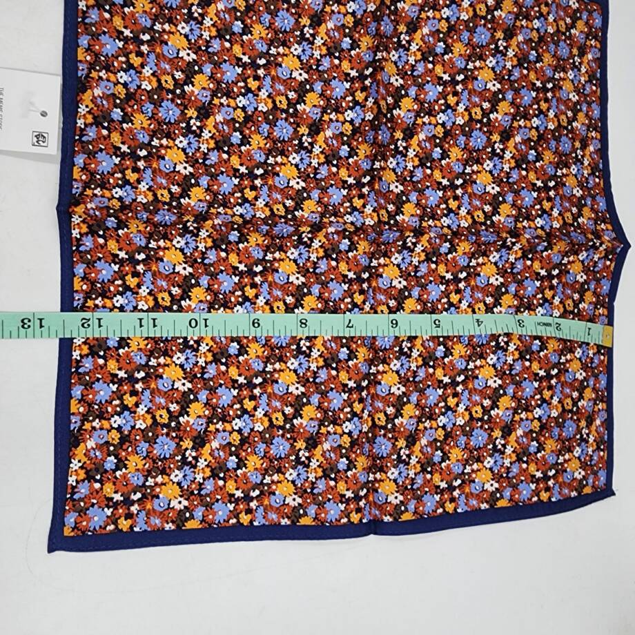 The Men's Store at Bloomingdale's Floral Pocket Square Men's One Size Blue Multi