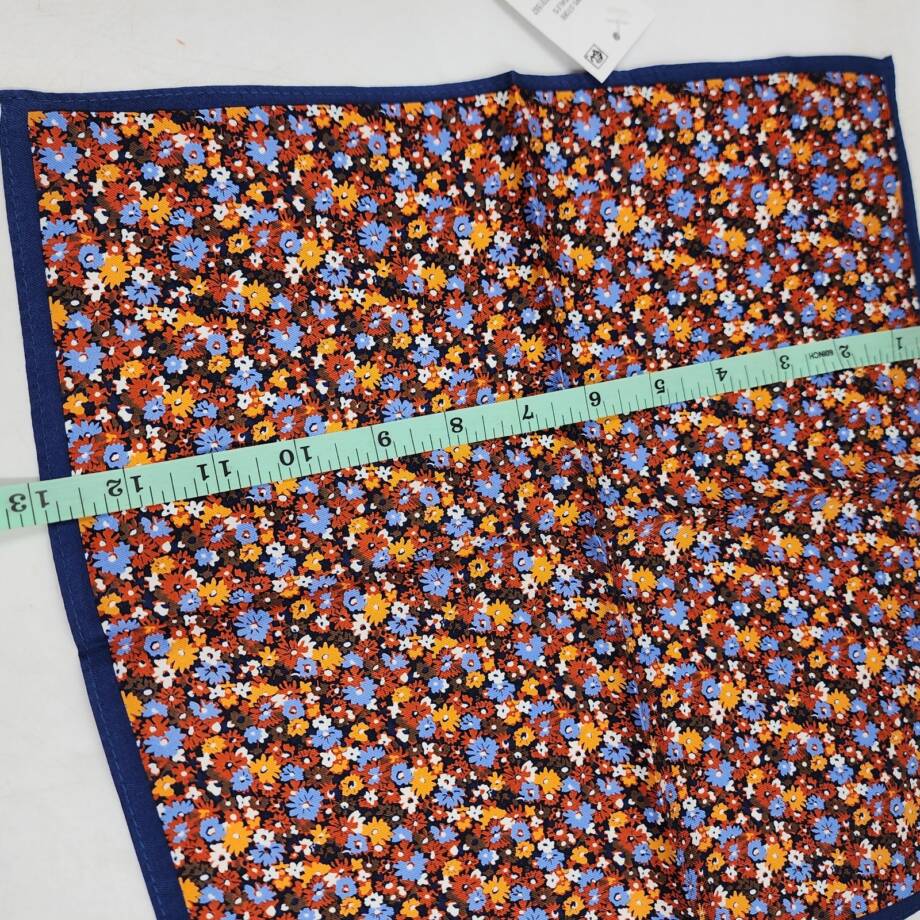 The Men's Store at Bloomingdale's Floral Pocket Square Men's One Size Blue Multi