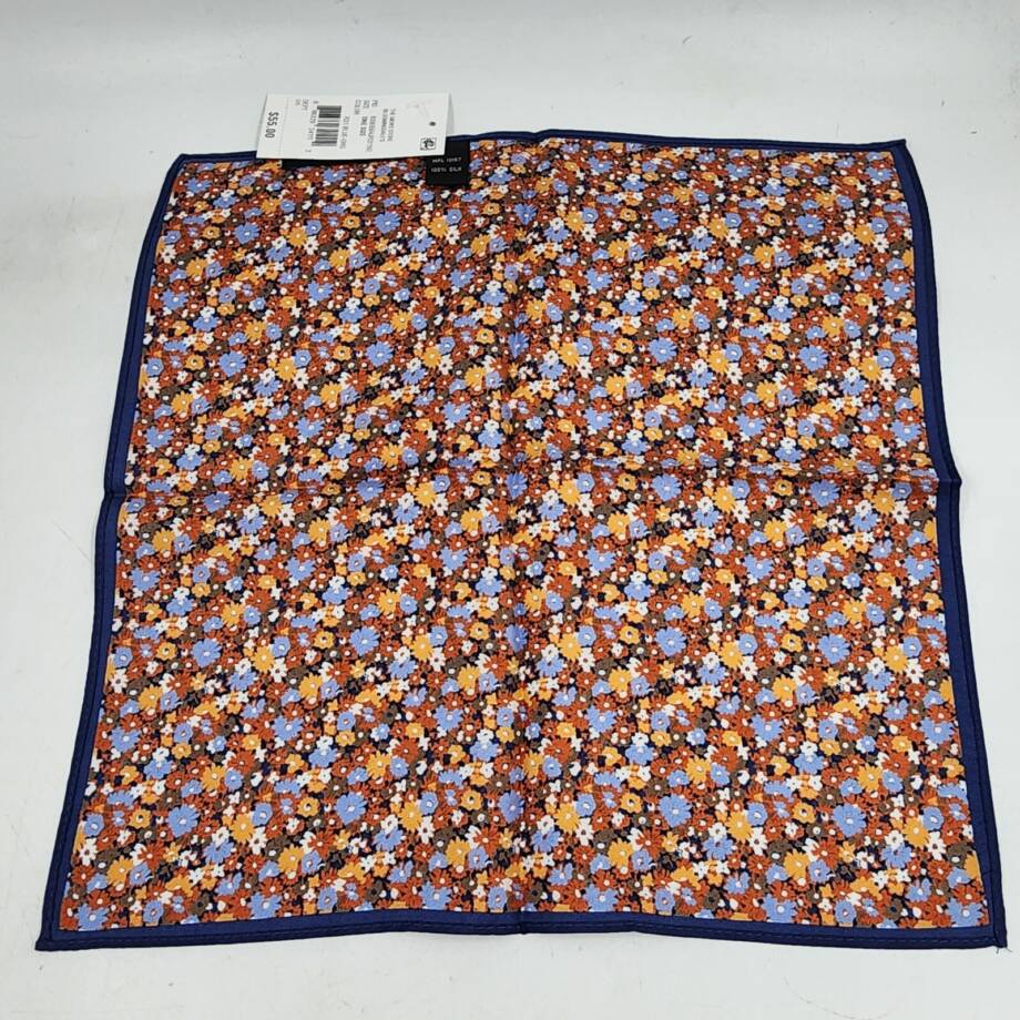 The Men's Store at Bloomingdale's Floral Pocket Square Men's One Size Blue Multi