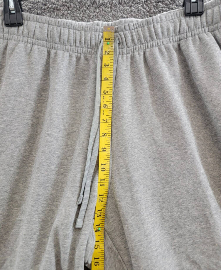 Nike Plus Size Fleece Mid-Rise Wide-Leg Sweatpants Women's 1X Dark Grey Heather~