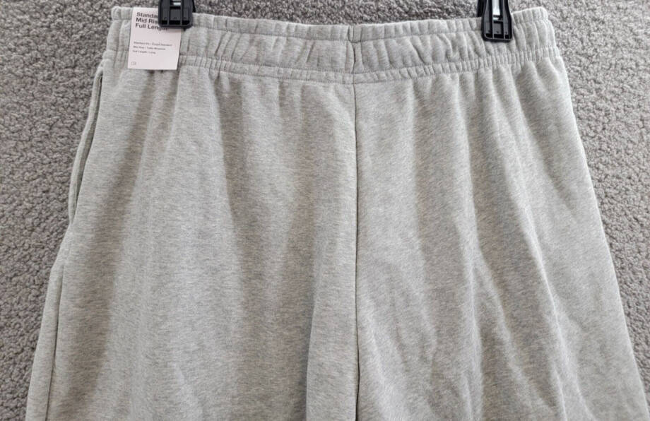 Nike Plus Size Fleece Mid-Rise Wide-Leg Sweatpants Women's 1X Dark Grey Heather~