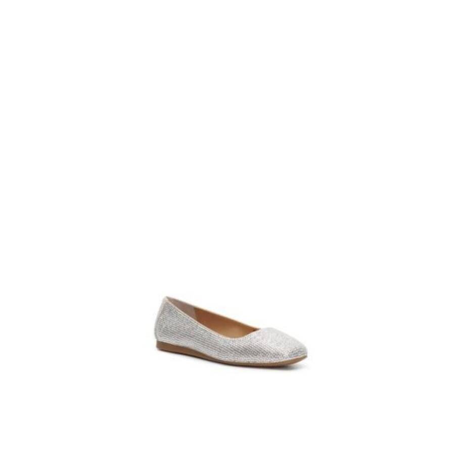 INC International Concepts Juney Ballet Flats Big Girls 4M Champagne Embellished