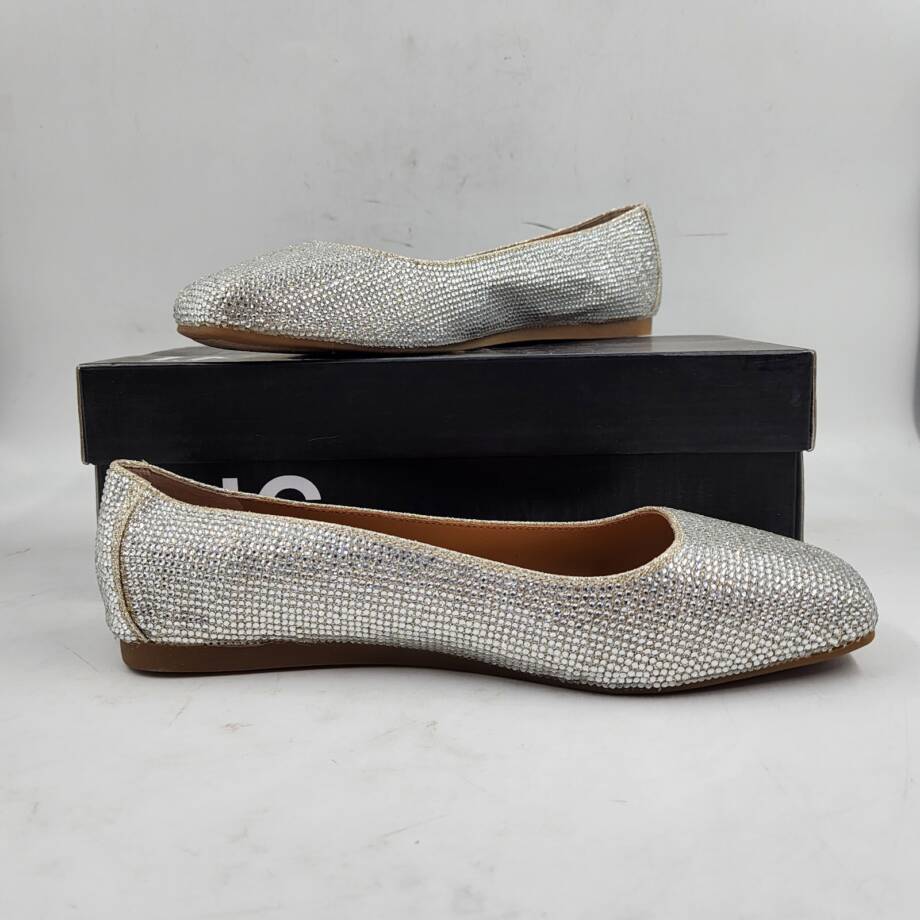 INC International Concepts Juney Ballet Flats Big Girls 4M Champagne Embellished