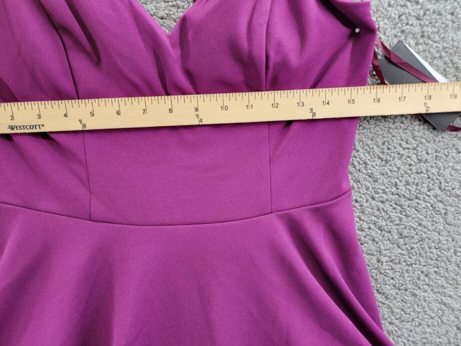 City Studio Sweetheart-Neckline Fit & Flare Dress Juniors 13/14 Orchid Back Zip