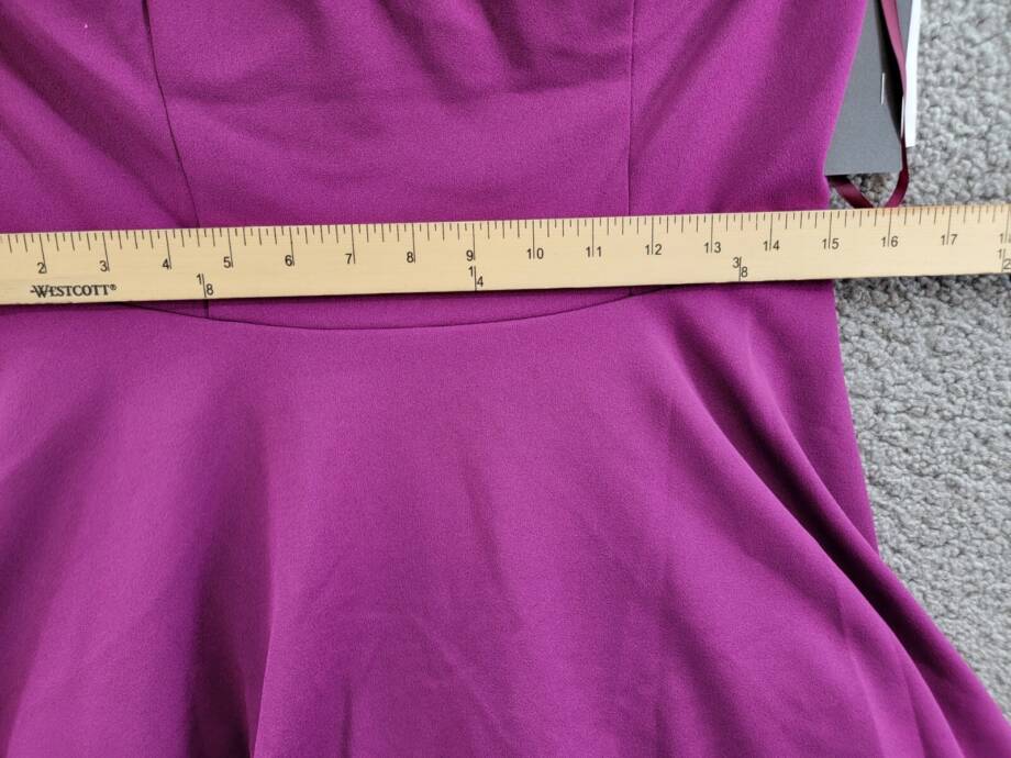 City Studio Sweetheart-Neckline Fit & Flare Dress Juniors 13/14 Orchid Back Zip