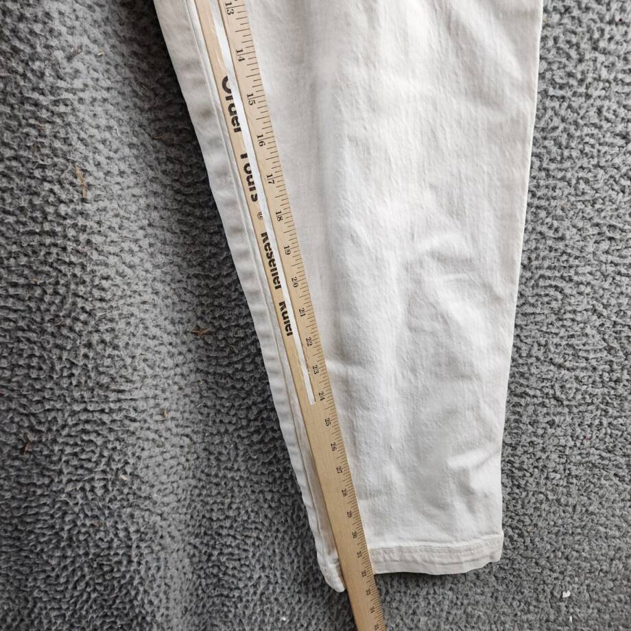 Rebecca Minkoff Stevie Relaxed Cargo Pants Women's 31 White Button Zip Closure
