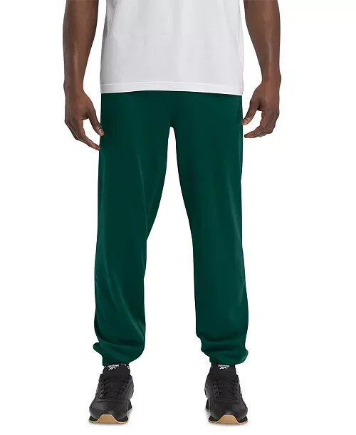 Reebok Identity Vector Drawstring Track Pants Men's XL Collegiate Green