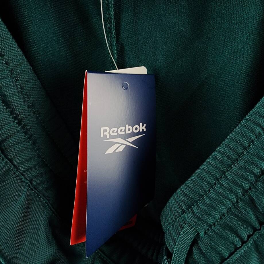 Reebok Identity Vector Drawstring Track Pants Men's XL Collegiate Green