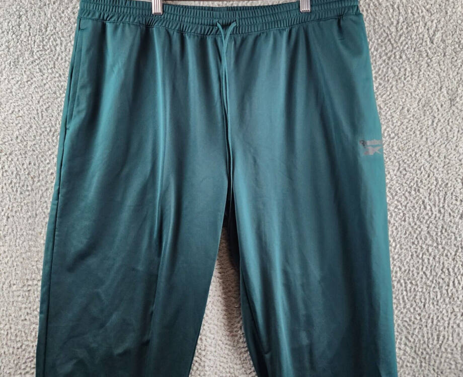 Reebok Regular-Fit Identity Vector Drawstring Track Pants Men's 2XL Green PullOn