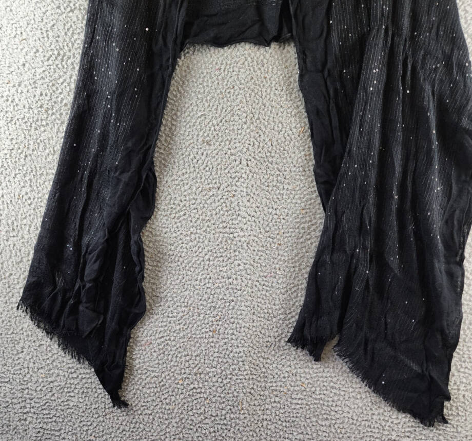 I.N.C. International Concepts Sequin Gauze Evening Wrap Women's One Size Black