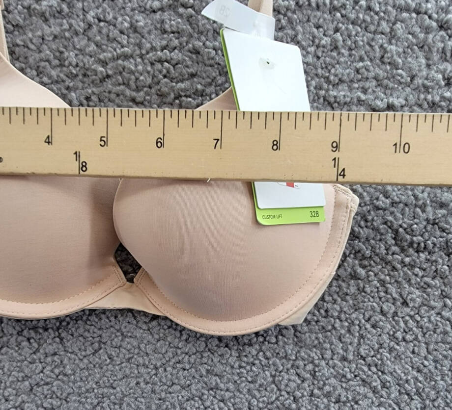 DKNY Classic Custom Lift Bra Women's 32B Beige Double Hook-and-Eye Back Closure