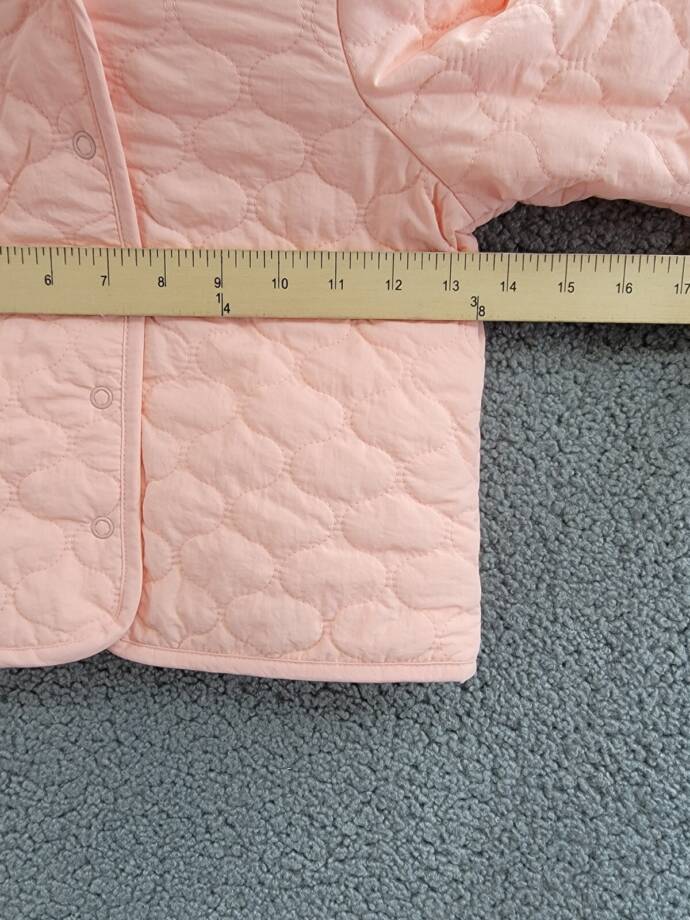 First Impressions Hooded Quilted Fleece-Lined Jacket Baby Girls 18M Satin Pink