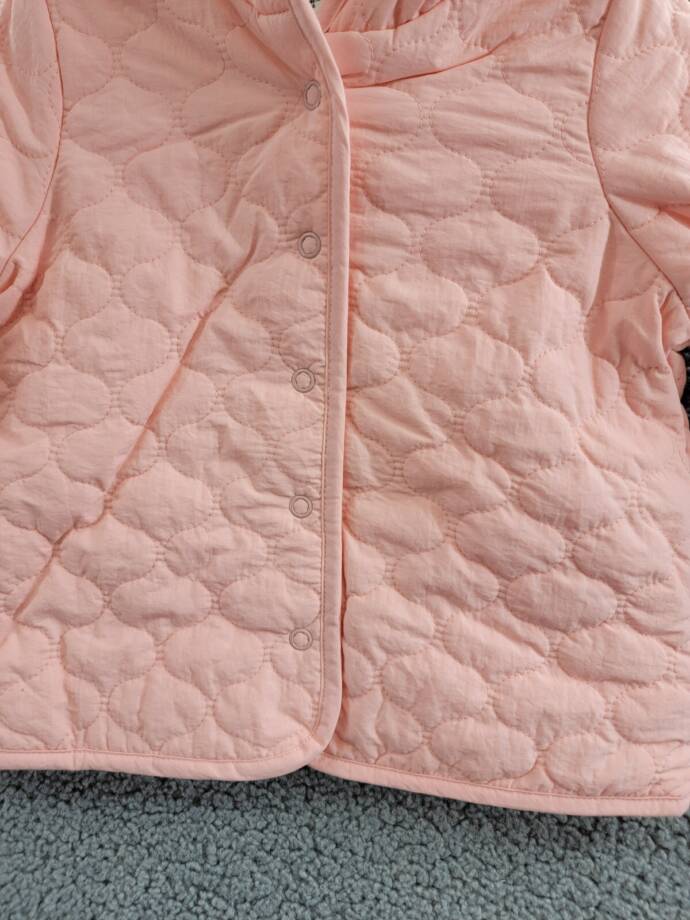 First Impressions Hooded Quilted Fleece-Lined Jacket Baby Girls 18M Satin Pink
