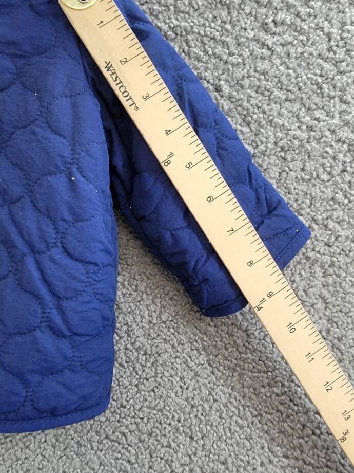 First Impressions Quilted Micro-Fleece-Lined Hooded Jacket Baby Boys 3-6M Navy