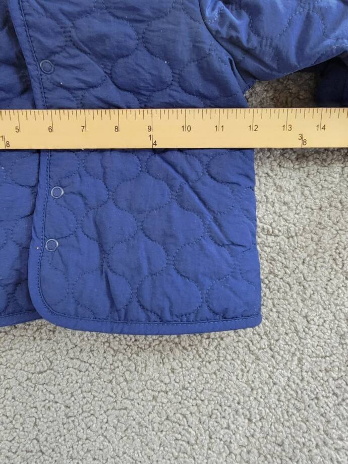 First Impressions Quilted Micro-Fleece-Lined Hooded Jacket Baby Boys 3-6M Navy