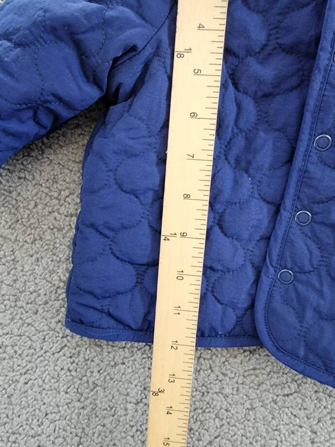 First Impressions Quilted Micro-Fleece-Lined Hooded Jacket Baby Boys 3-6M Navy
