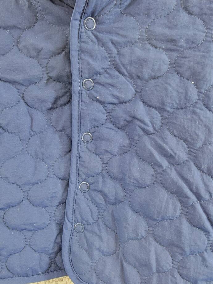 First Impressions Quilted Micro-Fleece-Lined Hooded Jacket Baby Boys 3-6M Navy