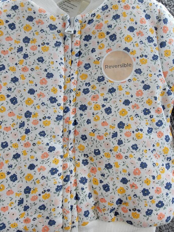 First Impressions Reversible Faux-Sherpa Jacket Baby Girls 0-3Mos Multi Full Zip