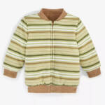 First Impressions Reversible Faux-Sherpa Striped Jacket Baby Boys 6-9M Fernwood