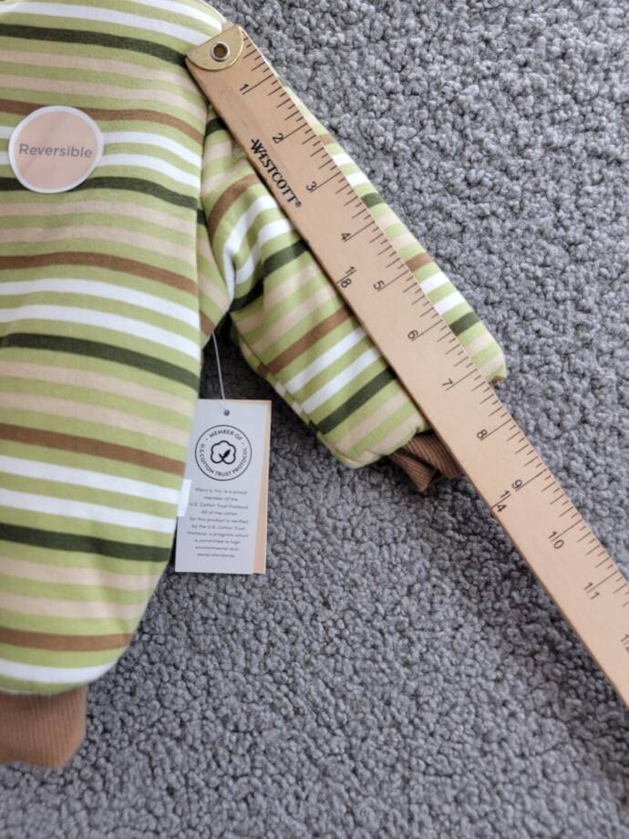 First Impressions Reversible Faux-Sherpa Striped Jacket Baby Boys 6-9M Fernwood