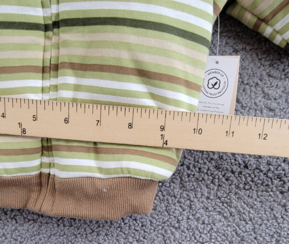 First Impressions Reversible Faux-Sherpa Striped Jacket Baby Boys 6-9M Fernwood