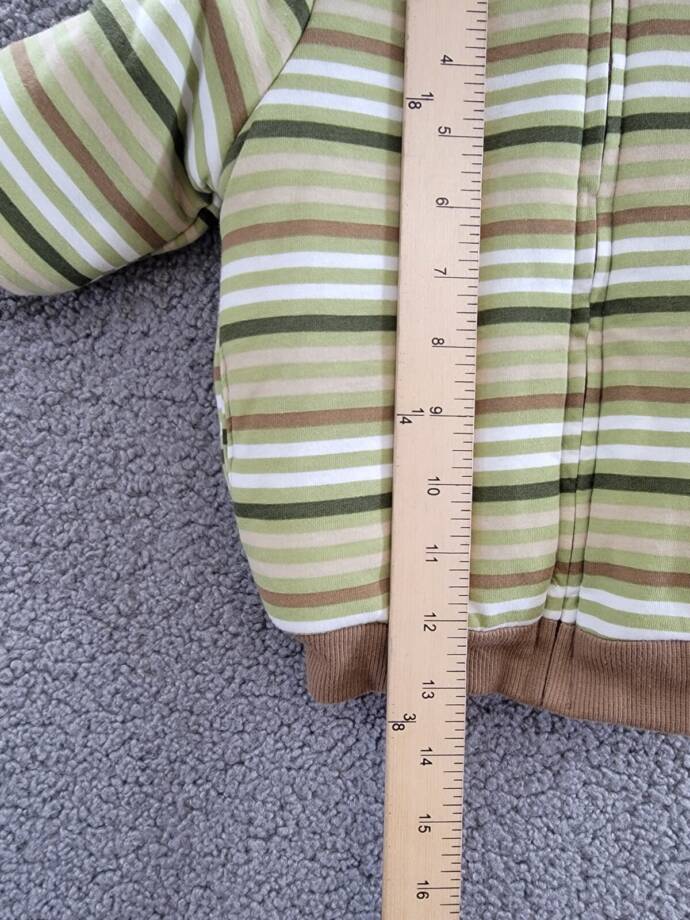 First Impressions Reversible Faux-Sherpa Striped Jacket Baby Boys 6-9M Fernwood