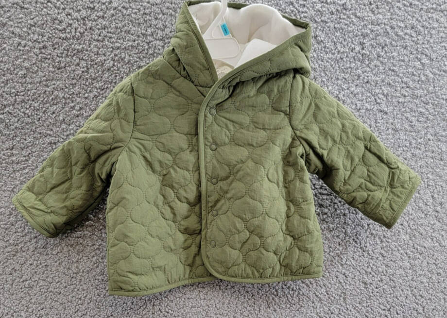 First Impressions Quilted Micro-Fleece-Lined Hooded Jacket Baby Boys 3-6M Pine