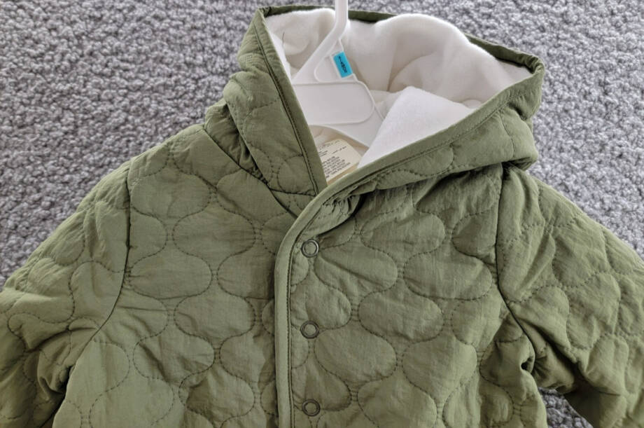 First Impressions Quilted Micro-Fleece-Lined Hooded Jacket Baby Boys 3-6M Pine
