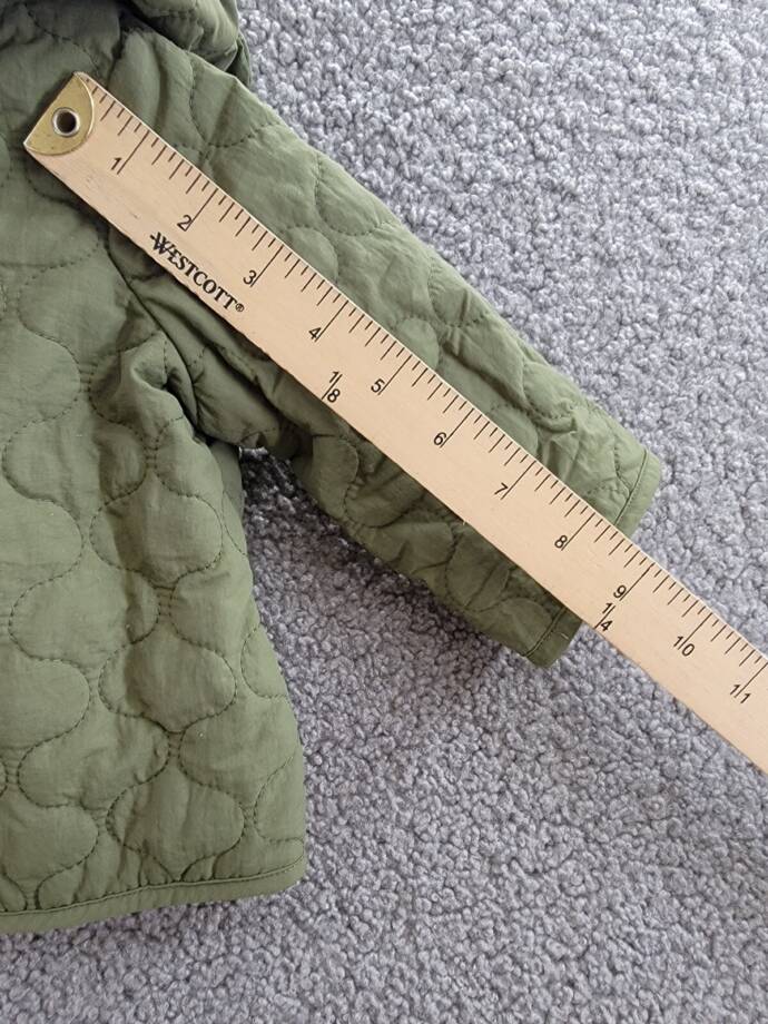 First Impressions Quilted Micro-Fleece-Lined Hooded Jacket Baby Boys 3-6M Pine