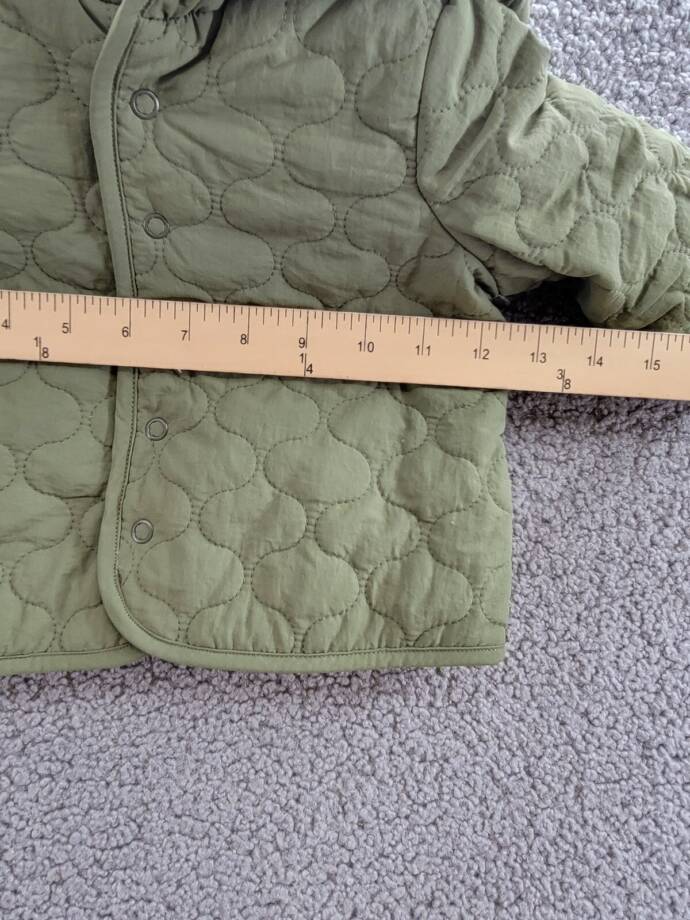 First Impressions Quilted Micro-Fleece-Lined Hooded Jacket Baby Boys 3-6M Pine