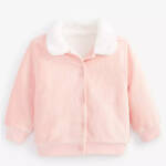 First Impressions Faux-Sherpa-Collar Knit Corduroy Jacket Baby Girls 3-6M Pink