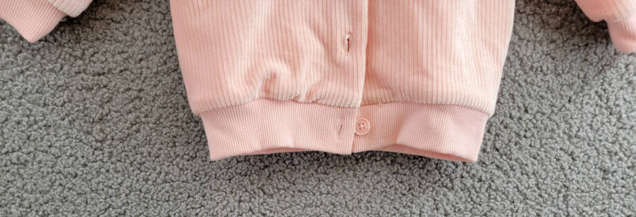 First Impressions Faux-Sherpa-Collar Knit Corduroy Jacket Baby Girls 3-6M Pink