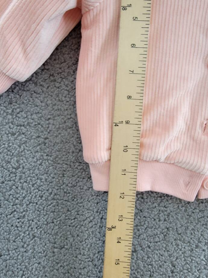 First Impressions Faux-Sherpa-Collar Knit Corduroy Jacket Baby Girls 3-6M Pink