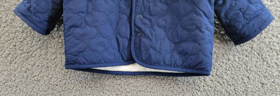 First Impressions Quilted Micro-Fleece-Lined Hooded Jacket Baby Boys 0-3M Navy