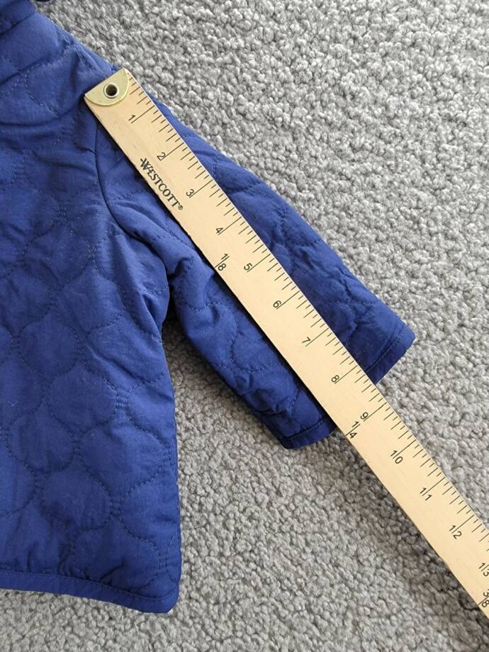 First Impressions Quilted Micro-Fleece-Lined Hooded Jacket Baby Boys 0-3M Navy