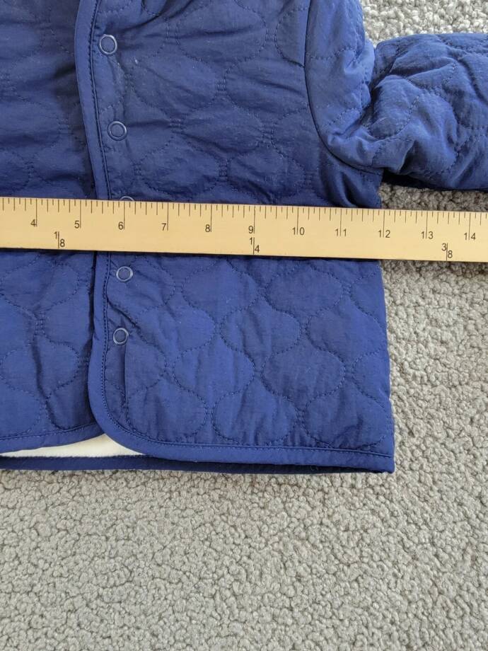 First Impressions Quilted Micro-Fleece-Lined Hooded Jacket Baby Boys 0-3M Navy