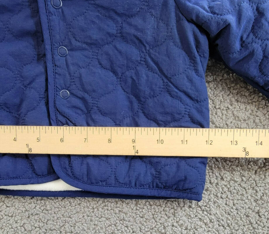 First Impressions Quilted Micro-Fleece-Lined Hooded Jacket Baby Boys 0-3M Navy