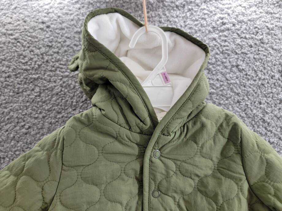 First Impressions Quilted Micro-Fleece-Lined Hooded Jacket Baby Boys 6-9M Pine